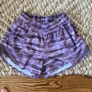 Purple lulu shorts